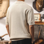Stylish Men's Polo Shirt with Textured Design | 100% Cotton for Effortless Comfort and Versatile Style