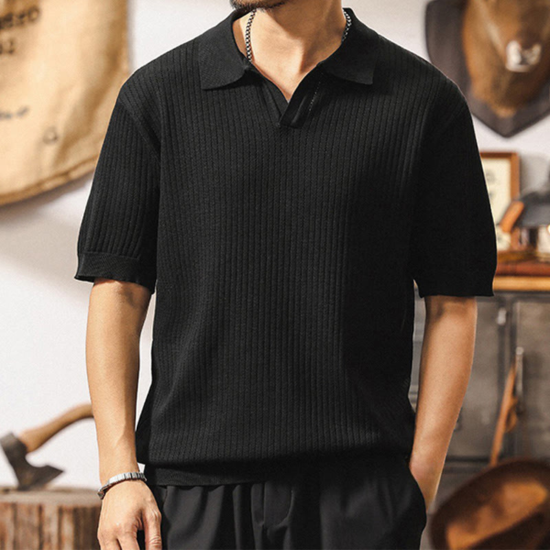 Stylish Men's Polo Shirt with Textured Design | 100% Cotton for Effortless Comfort and Versatile Style