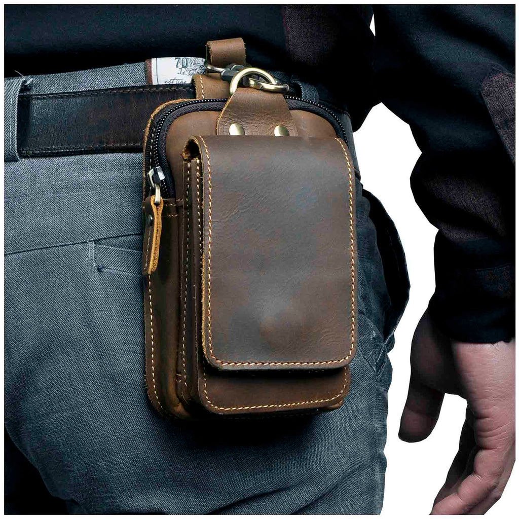 Stylish Men's Waist Bag with Adjustable Strap & Durable Leather Design | Convenient Storage for Everyday Use