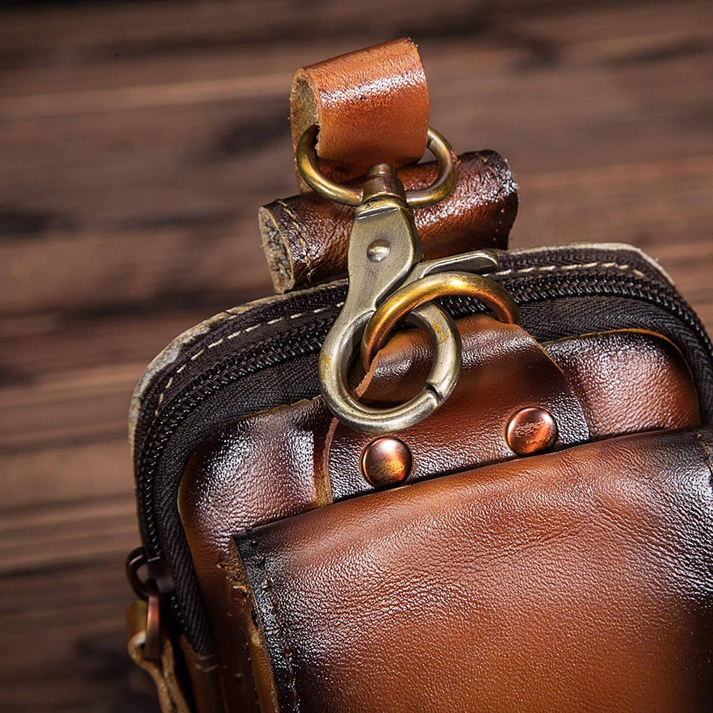 Stylish Men's Waist Bag with Adjustable Strap & Durable Leather Design | Convenient Storage for Everyday Use