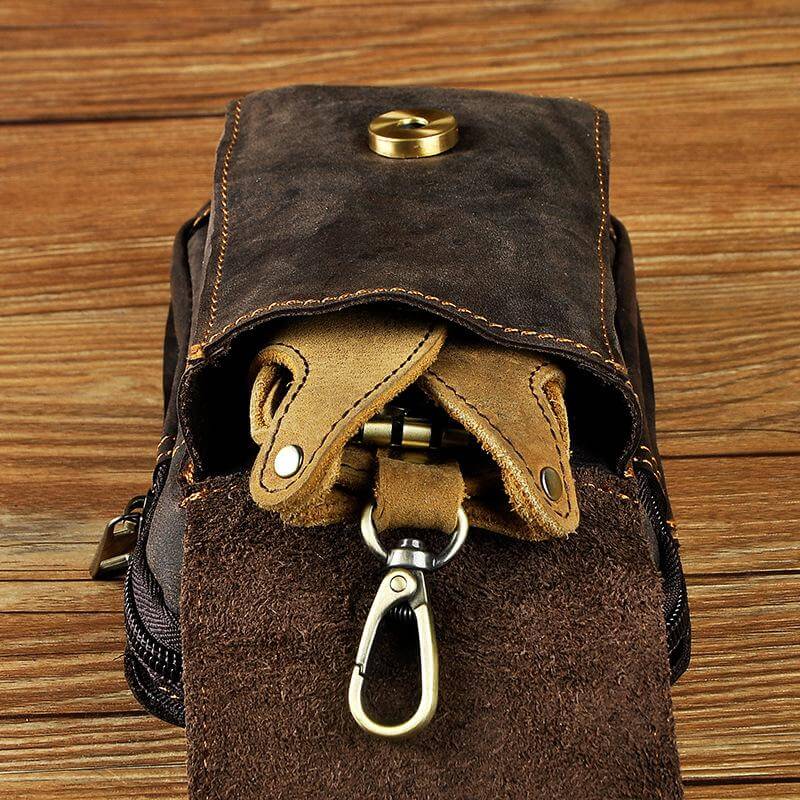 Stylish Men's Waist Bag with Adjustable Strap & Durable Leather Design | Convenient Storage for Everyday Use