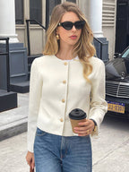 Stylish Outerwear | Buttoned Jacket with Striped Design | Versatile Casual Wear for All Seasons