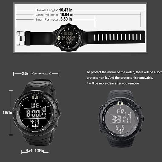 Tactical Digital Sports Watch — Waterproof & Shock-Resistant