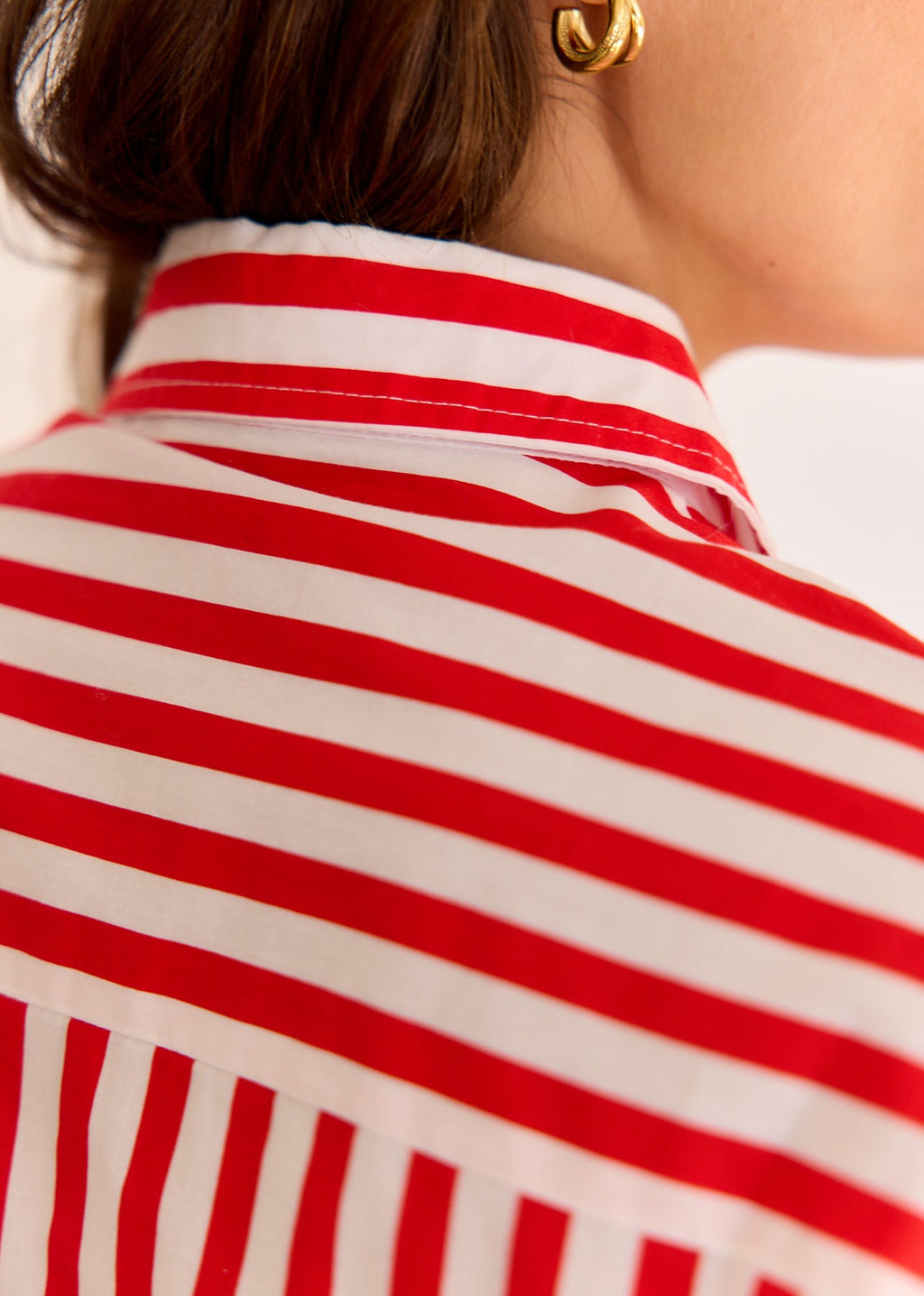 Tanaïs | Women's Shirt with Striped Cotton Design | Stylish Long Sleeve Top for Versatile Wear