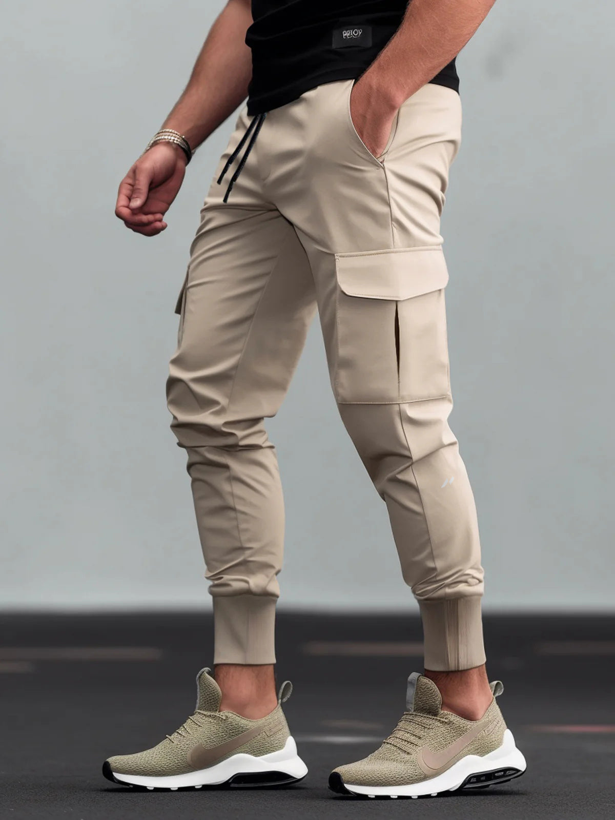 Tech Collection | Men's Joggers with Water-Resistant Fabric | Versatile Cargo Pants for All-Weather Comfort