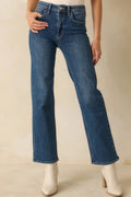 Women's The Daily Edit Medium Wash Straight Leg Jeans | 92% Cotton 0