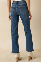 Women's The Daily Edit Medium Wash Straight Leg Jeans | 92% Cotton 3