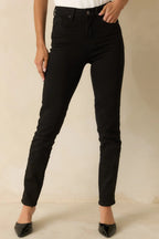 Women's The Edge of It Black Stretch High Waist Jeans | 94.4% Cotton 0