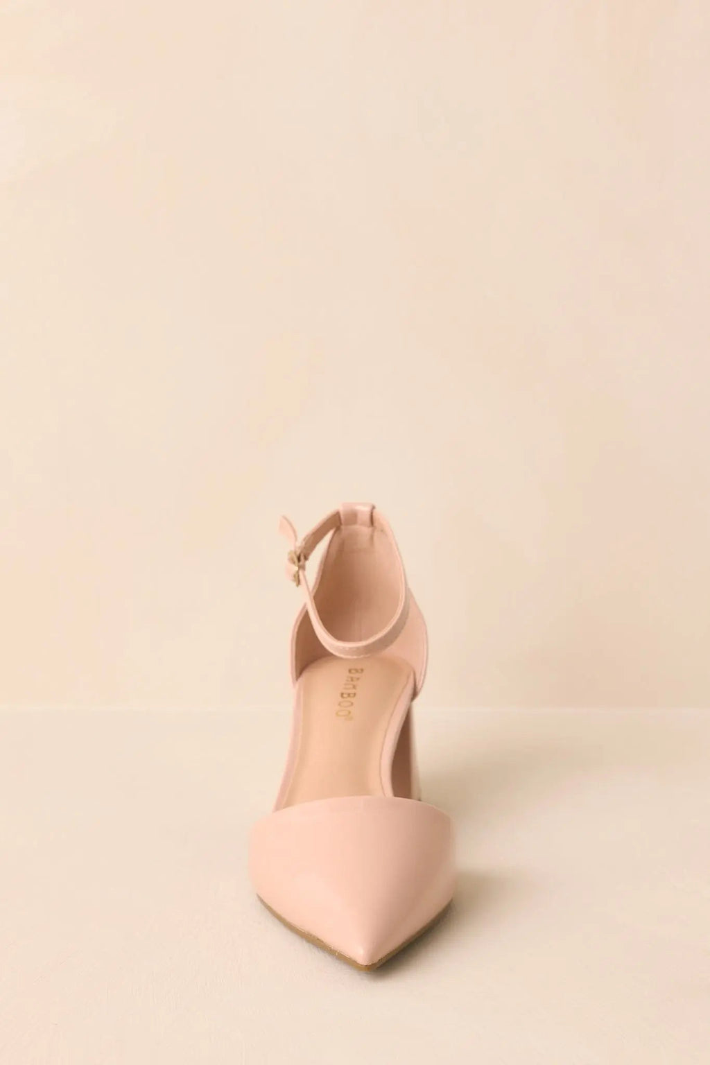 Women's The Perfect Occasion Beige Pointed Toe Ankle Strap Block Heels | Heel measures 2.25" 6
