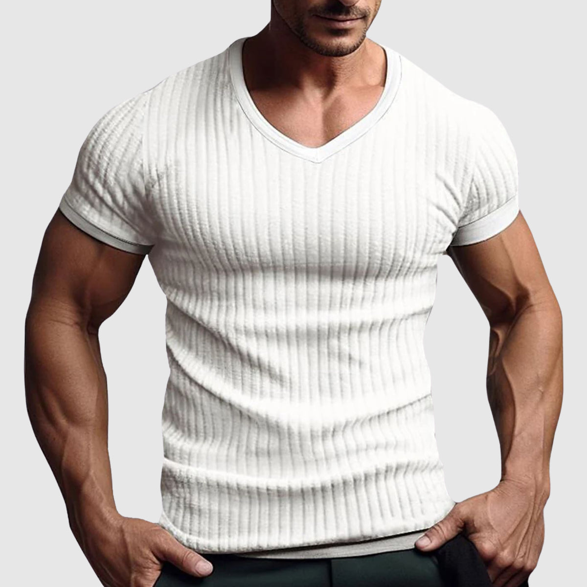 Women's The Urban Stripe T-Shirt by Alessandro Veneti | Crafted from a soft knit poly-blend fabric 1
