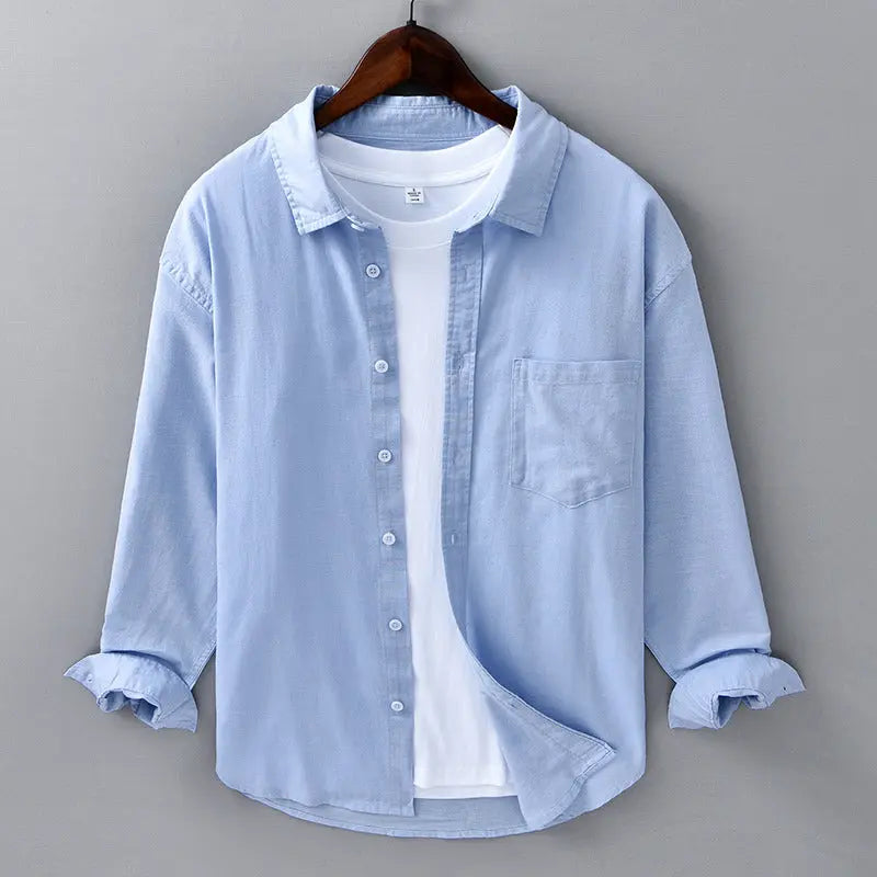 Women's Theodore Willow Azure Linen Shirt | Material: Linen blend﻿ 2