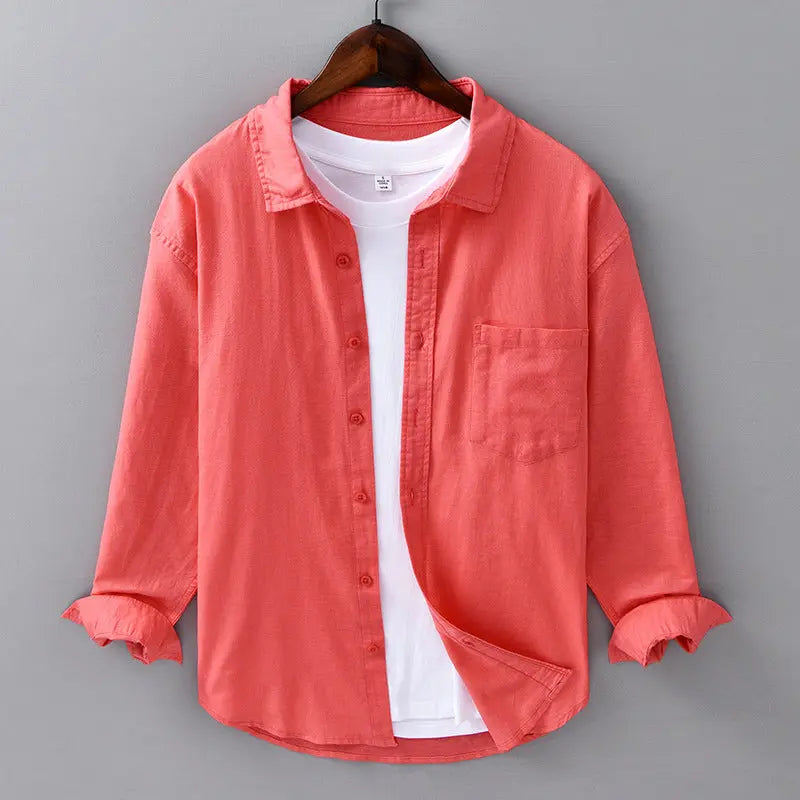 Women's Theodore Willow Azure Linen Shirt | Material: Linen blend﻿ 4
