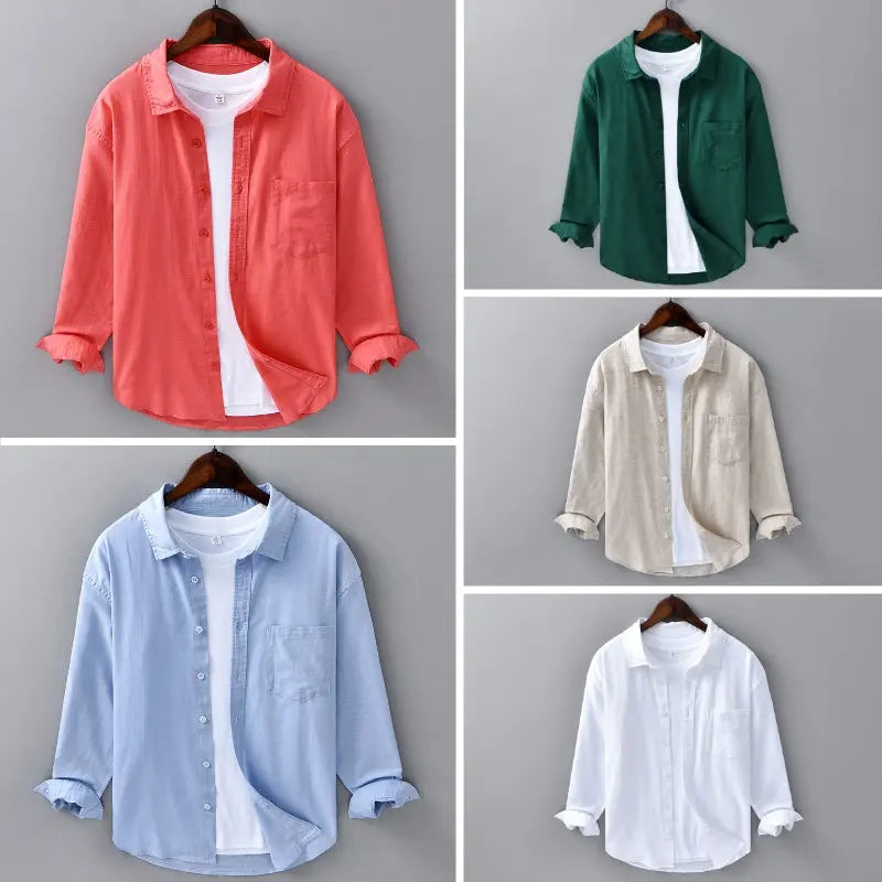 Women's Theodore Willow Azure Linen Shirt | Material: Linen blend﻿ 5