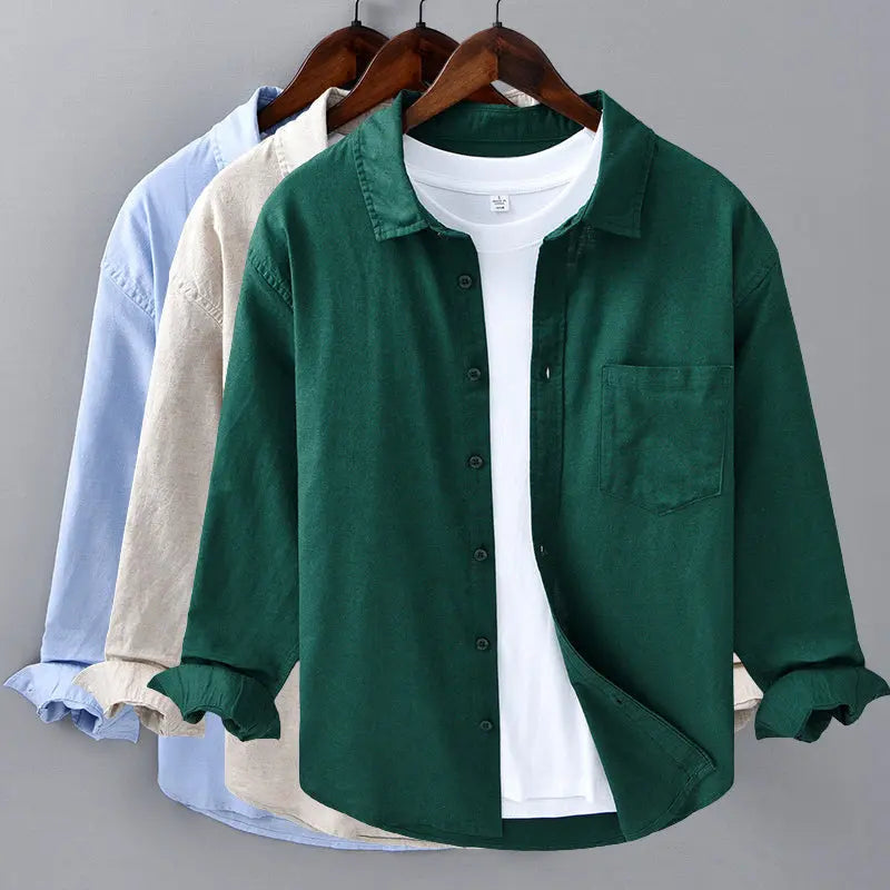 Women's Theodore Willow Azure Linen Shirt | Material: Linen blend﻿ 6
