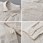 Women's Theodore Willow Azure Linen Shirt | Material: Linen blend﻿ 8