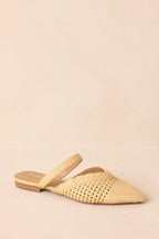 Women's There She Goes Natural Pointed-Toe Woven Raffia Mules | All Man Made Materials 2