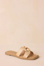 Women's Time After Time Tan Sandals | All Man Made Materials 6