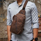 TrailCarry | Waterproof Sling Backpack with Multi-Pocket Design | Compact Crossbody Bag for Everyday Use