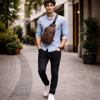 TrailCarry | Waterproof Sling Backpack with Multi-Pocket Design | Compact Crossbody Bag for Everyday Use