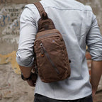 TrailCarry | Waterproof Sling Backpack with Multi-Pocket Design | Compact Crossbody Bag for Everyday Use