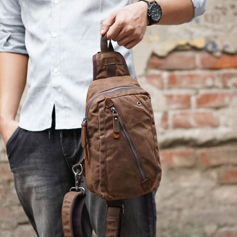 TrailCarry | Waterproof Sling Backpack with Multi-Pocket Design | Compact Crossbody Bag for Everyday Use