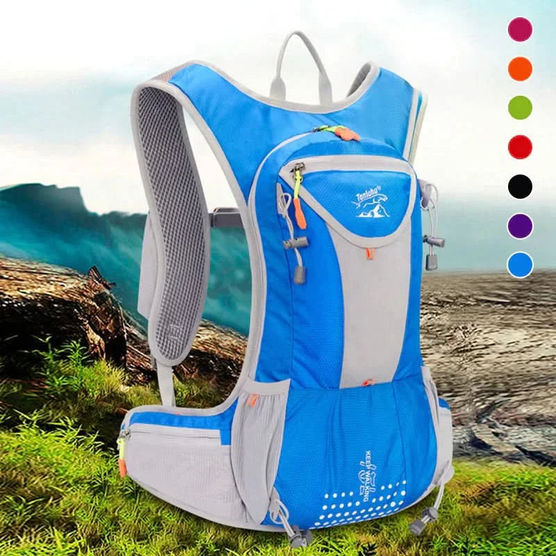 TravelLite | Waterproof Travel Backpack with 2L Hydration Bladder | Lightweight Design for Outdoor Adventures
