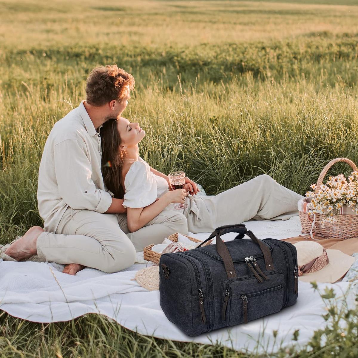 TravelMate | Men's Duffle Bag with Expandable Capacity & Durable Design for Versatile Travel