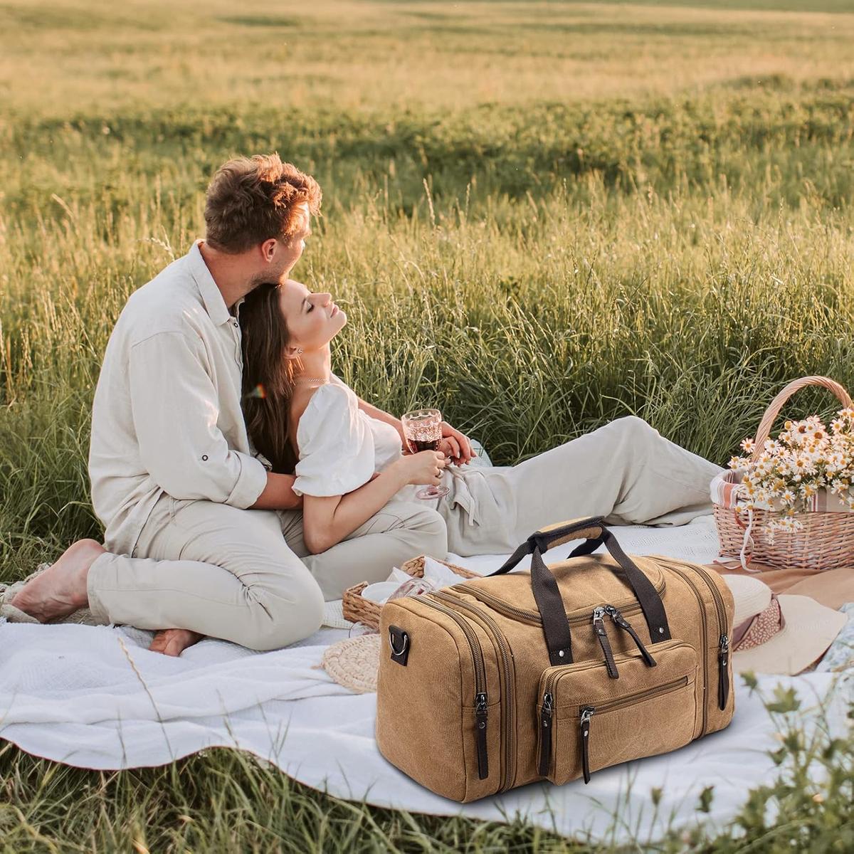 TravelMate | Men's Duffle Bag with Expandable Capacity & Durable Design for Versatile Travel