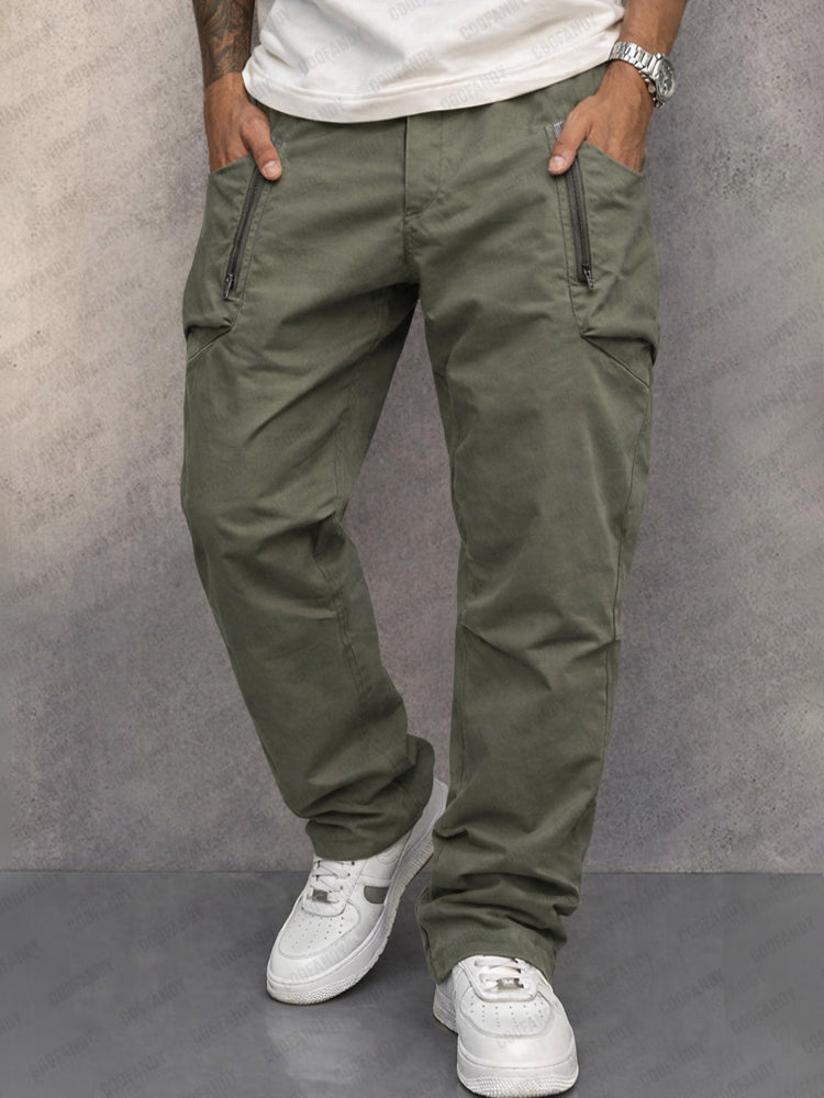 Trendy Cargo Pants | 100% Cotton with Elastic Waist | Versatile Cargo Trousers for Everyday Comfort