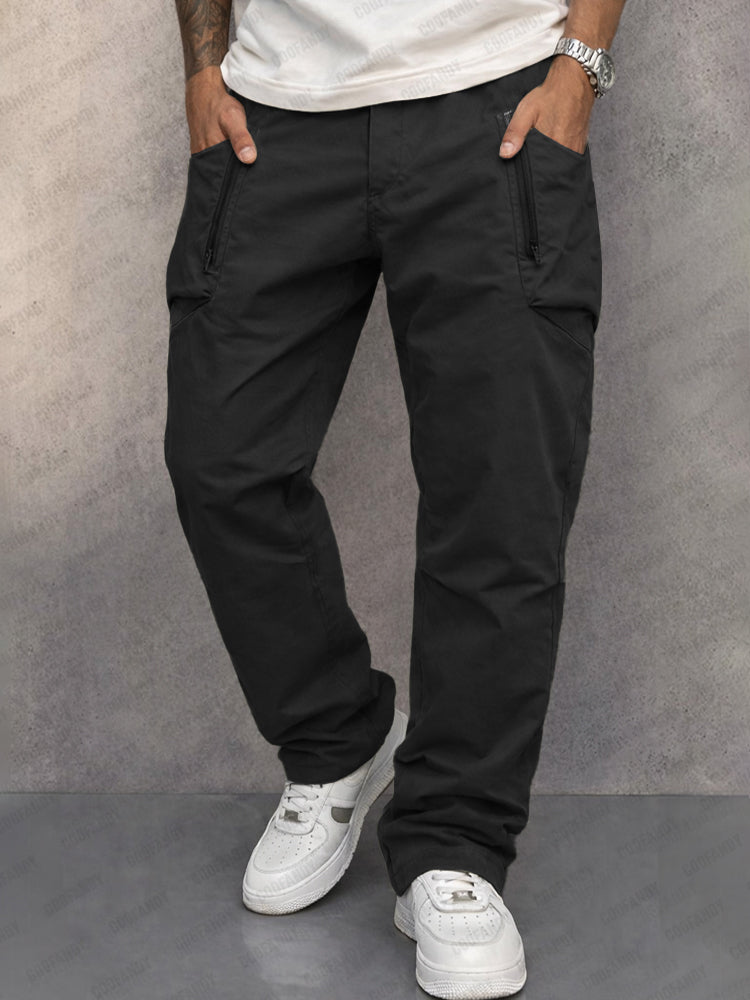 Trendy Cargo Pants | 100% Cotton with Elastic Waist | Versatile Cargo Trousers for Everyday Comfort