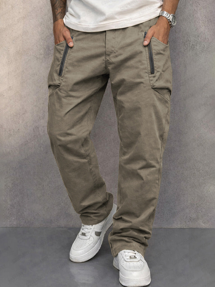 Trendy Cargo Pants | 100% Cotton with Elastic Waist | Versatile Cargo Trousers for Everyday Comfort