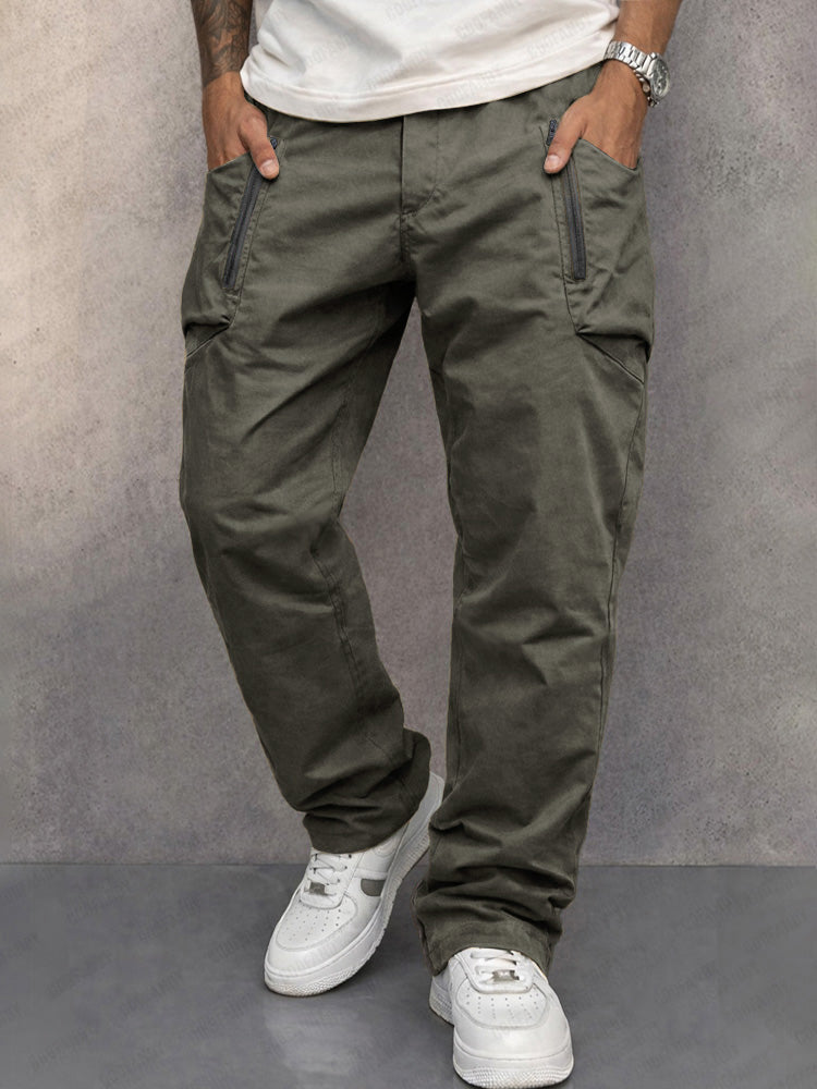 Trendy Cargo Pants | 100% Cotton with Elastic Waist | Versatile Cargo Trousers for Everyday Comfort