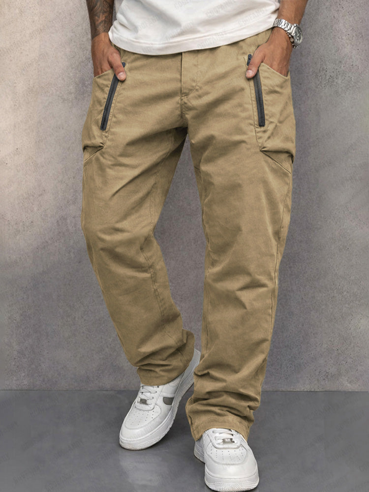 Trendy Cargo Pants | 100% Cotton with Elastic Waist | Versatile Cargo Trousers for Everyday Comfort