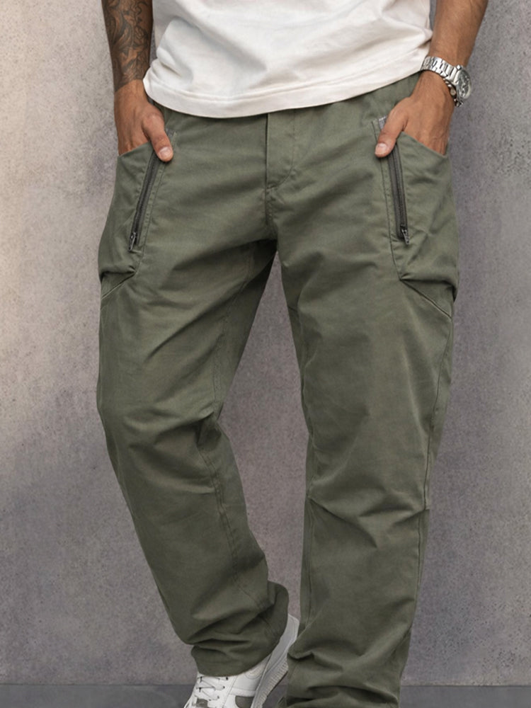 Trendy Cargo Pants | 100% Cotton with Elastic Waist | Versatile Cargo Trousers for Everyday Comfort