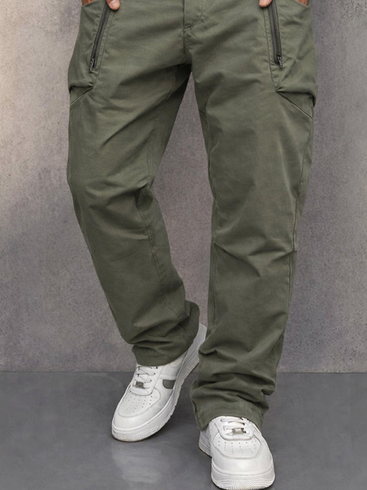 Trendy Cargo Pants | 100% Cotton with Elastic Waist | Versatile Cargo Trousers for Everyday Comfort