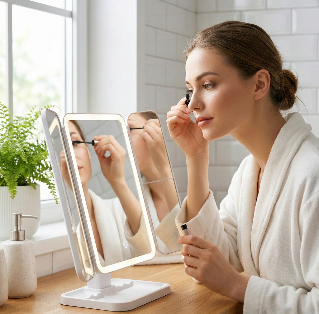 LED Vanity Mirror — Adjustable Studio Lighting