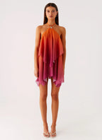 Women's Twilight Glow | Mini Dress with Open Back & Halter Neckline | Flowy Design for Unforgettable Nights - Women's |  1