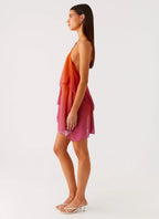 Women's Twilight Glow | Mini Dress with Open Back & Halter Neckline | Flowy Design for Unforgettable Nights - Women's |  2