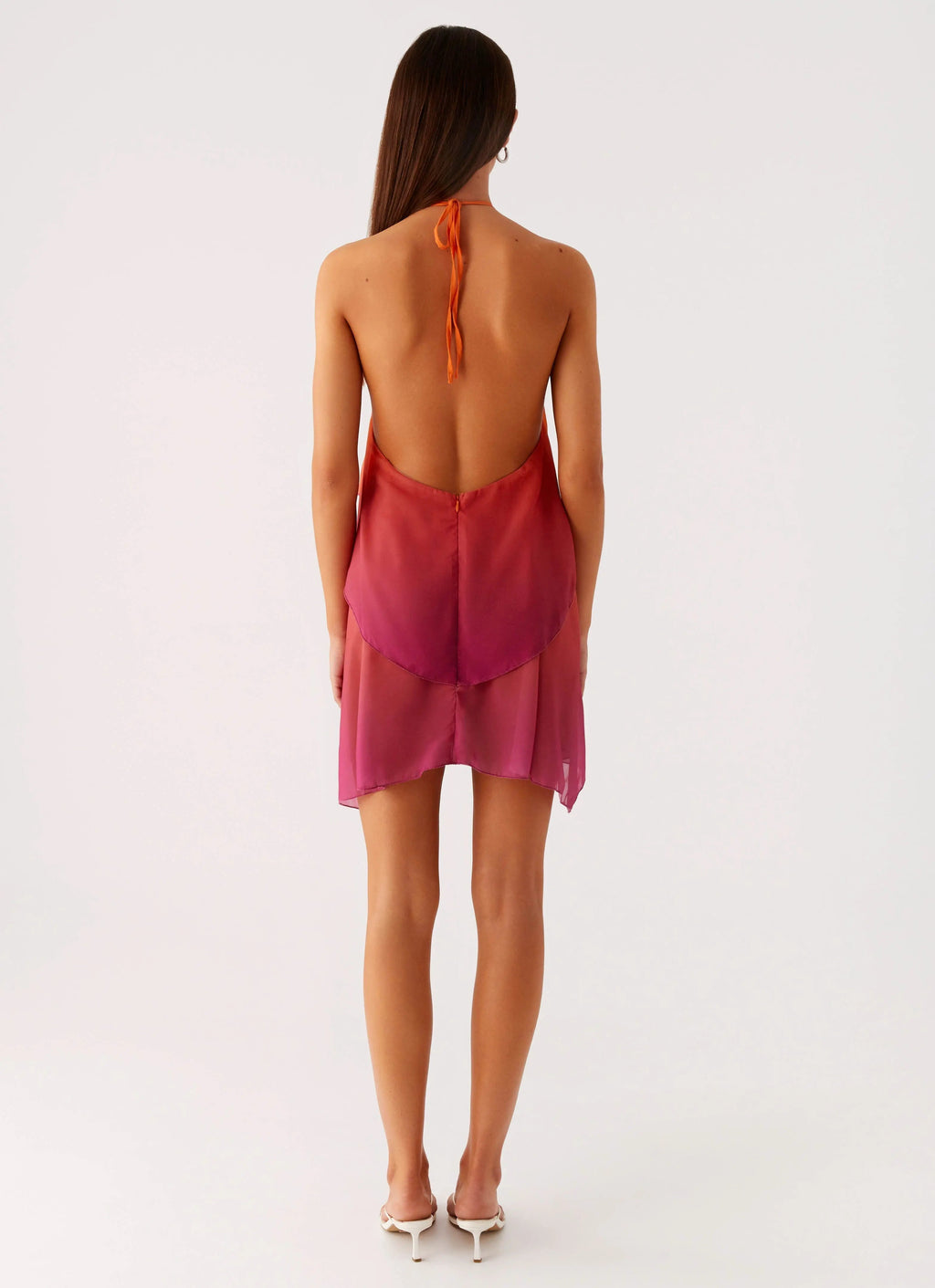 Women's Twilight Glow | Mini Dress with Open Back & Halter Neckline | Flowy Design for Unforgettable Nights - Women's |  3