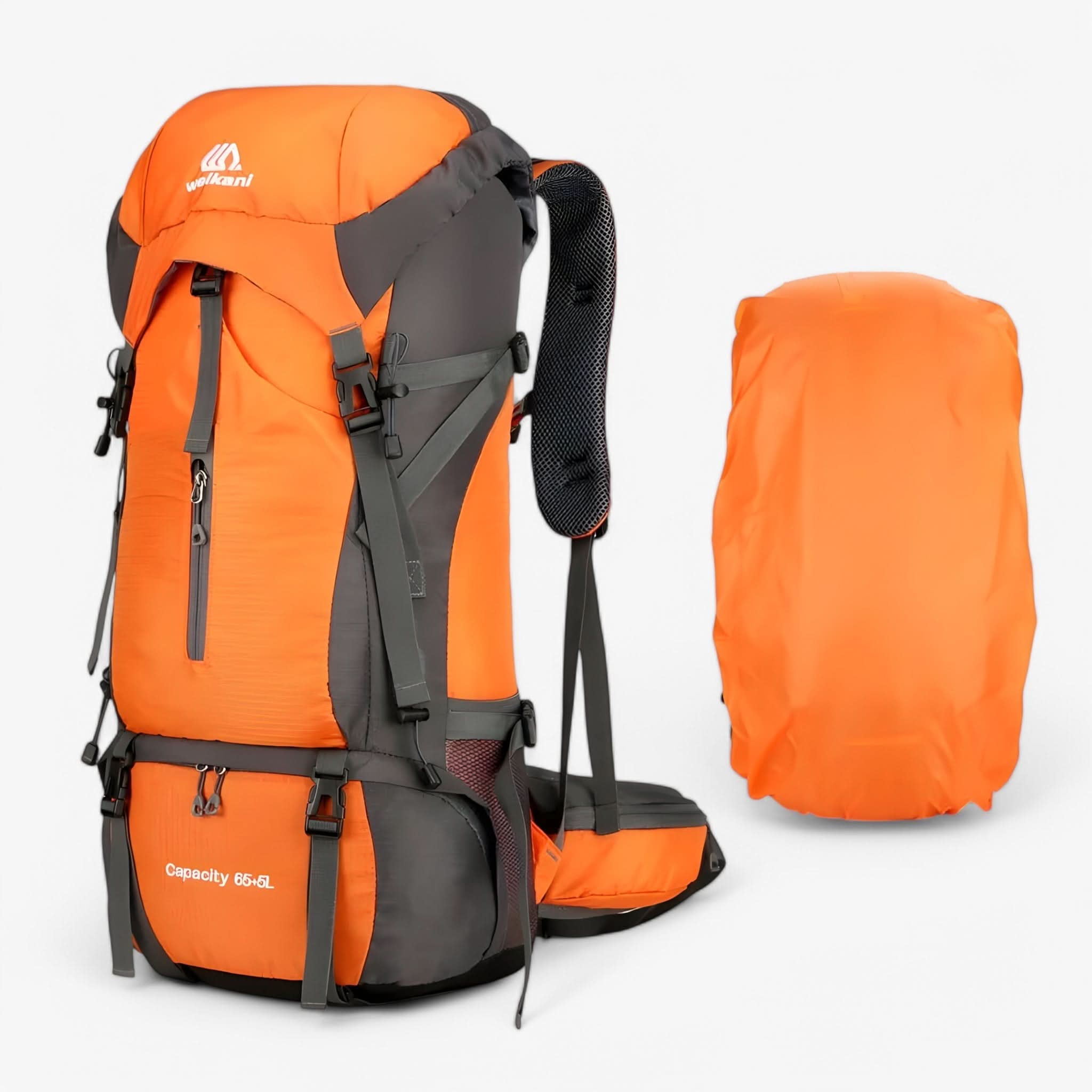 Ultimate Outdoor Gear | 70L Hiking Backpack with Water-Resistant Rain Cover | Ergonomic Design for Comfort and Durability