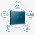 Portable external SSD USB 3.1 backup drive