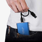 Portable external SSD USB 3.1 backup drive