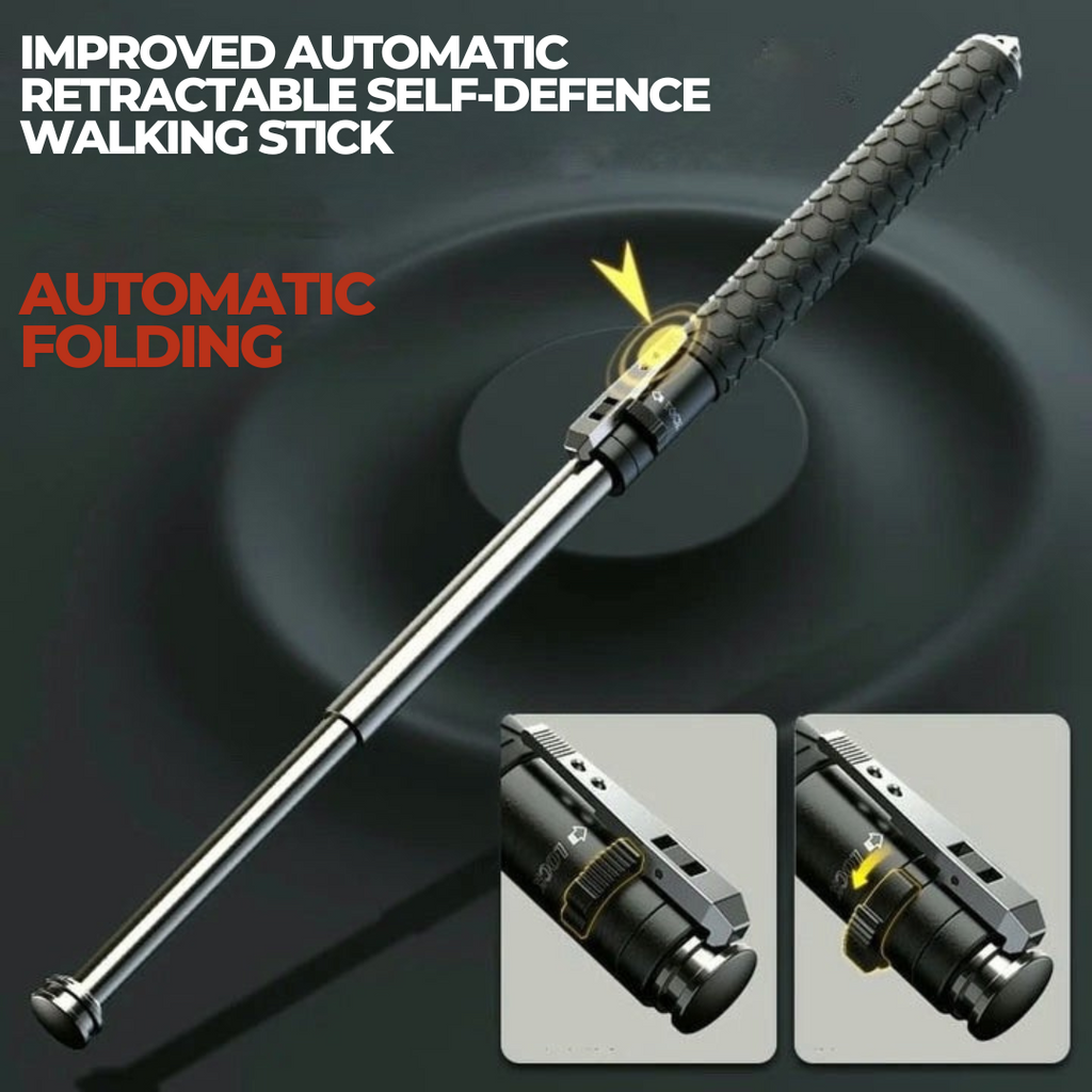Telescopic walking stick detail