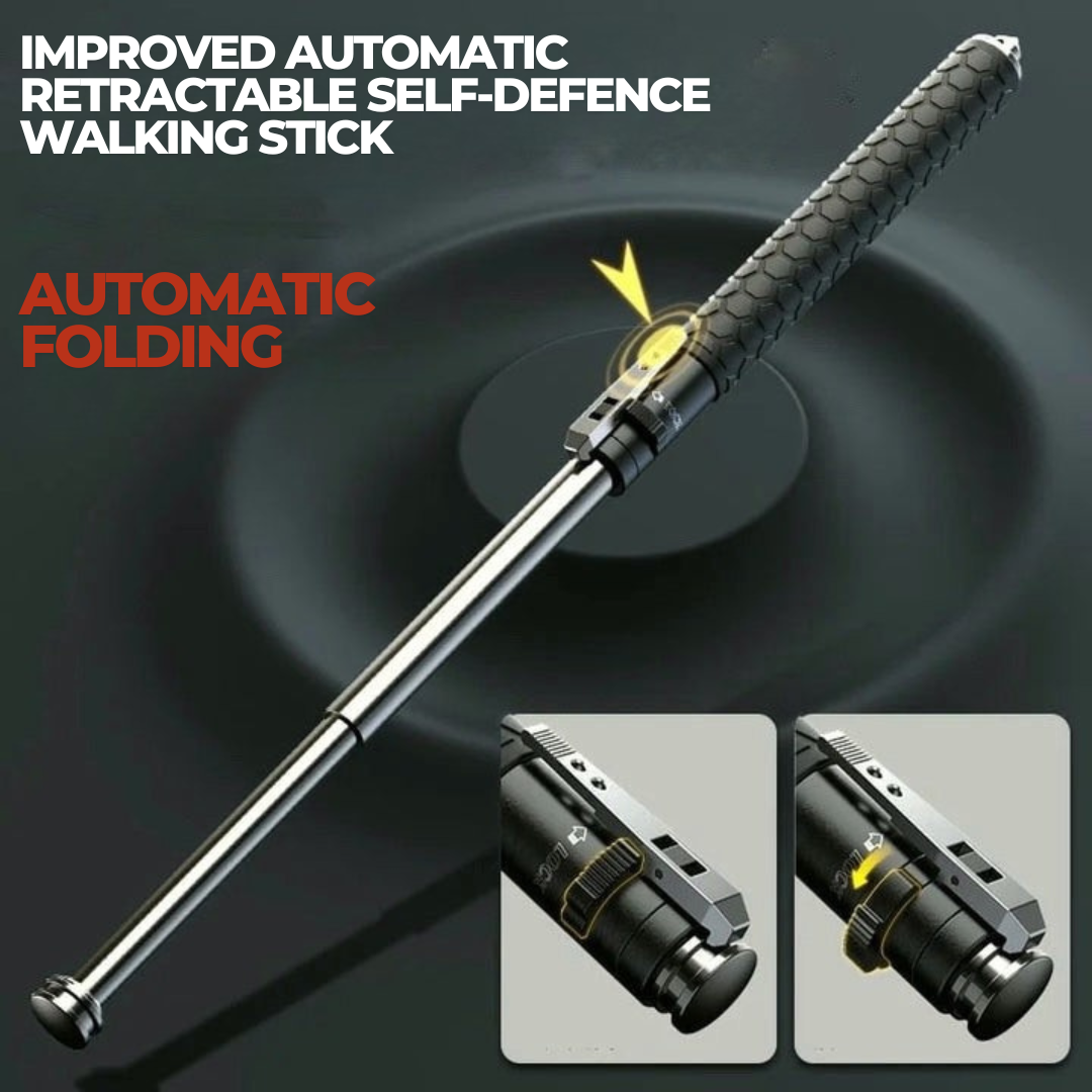 Telescopic walking stick detail