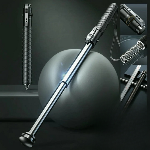 Automatic self-defense telescopic walking stick