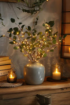 Olive branch decorative LED string lights