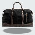 Valour | Leather Duffle Bag with Rugged Batik Canvas & Adjustable Strap | 35L Capacity for Travel Convenience