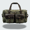 Vanguard | Leather Duffle Bag with 36.5L Capacity & Organized Storage | Durable Waxed Canvas for Stylish Travel