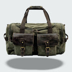 Vanguard | Leather Duffle Bag with 36.5L Capacity & Organized Storage | Durable Waxed Canvas for Stylish Travel