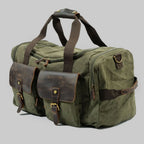 Vanguard | Leather Duffle Bag with 36.5L Capacity & Organized Storage | Durable Waxed Canvas for Stylish Travel